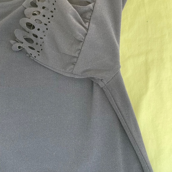 Banana Republic Short Sleeve Dress Shirt Navy Women’s Size Small - Picture 3 of 8